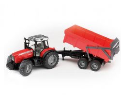 BRUDER - MASSEY FERGUSON 7480 ET REMORQUE